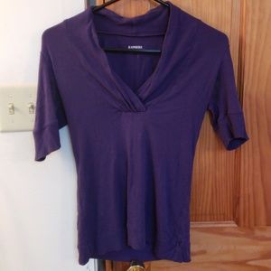 Purple vneck